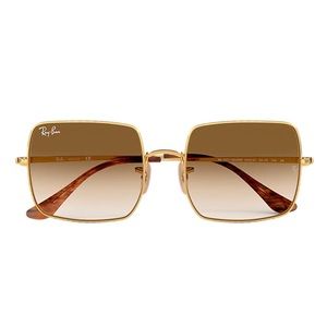 RayBan Square 1971 Classic Sunglasses Gold & Brown